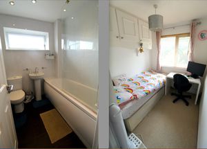 Bathroom and Bedroom- click for photo gallery